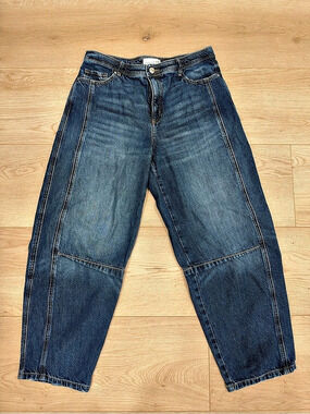 Made and Loved LOFT Cropped Jeans in Blue Waist 29